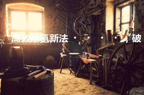 “高效除氨新法，破解氨氮廢水超標(biāo)難題”